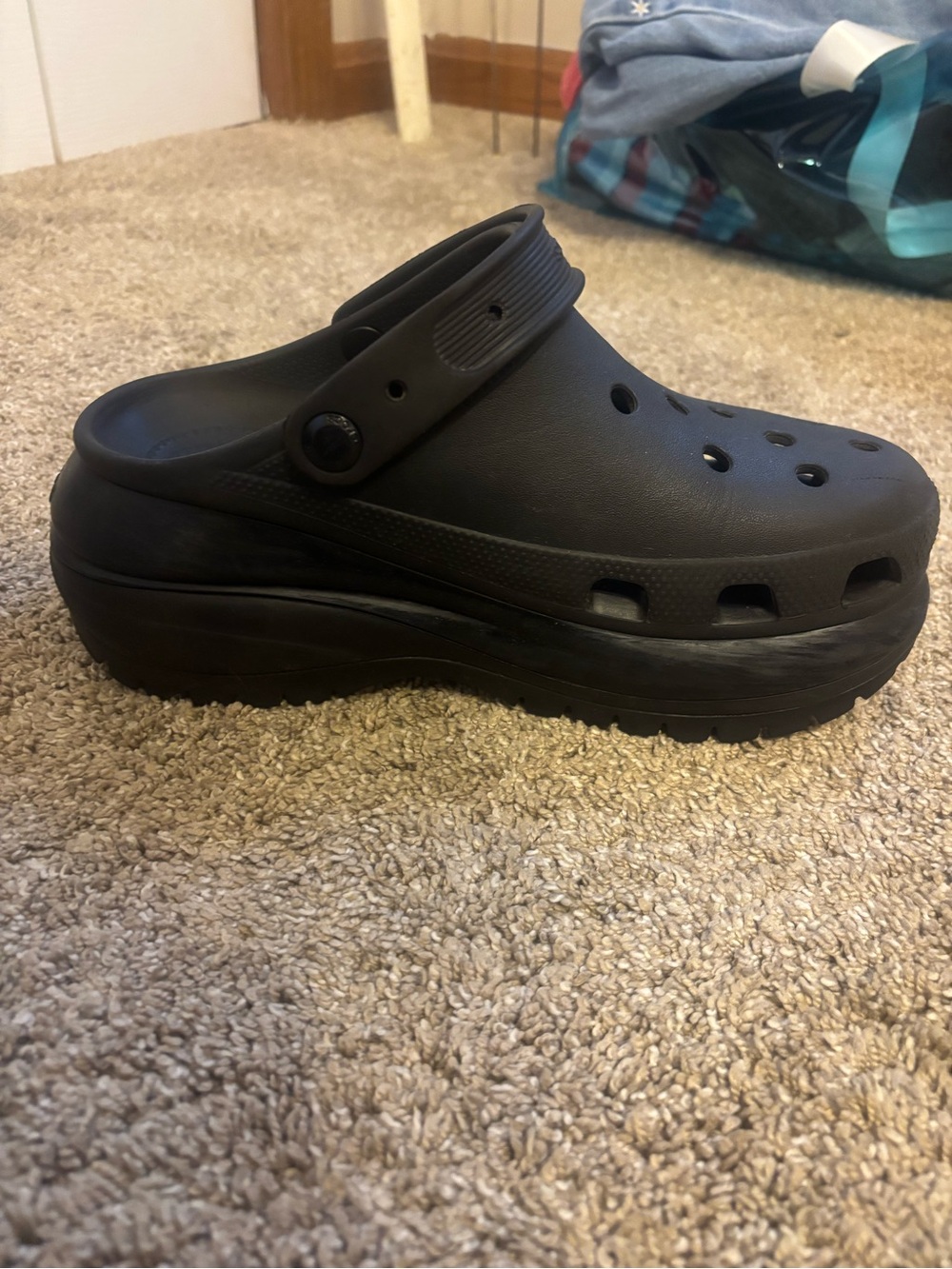 Women’s Black Platform Crocs